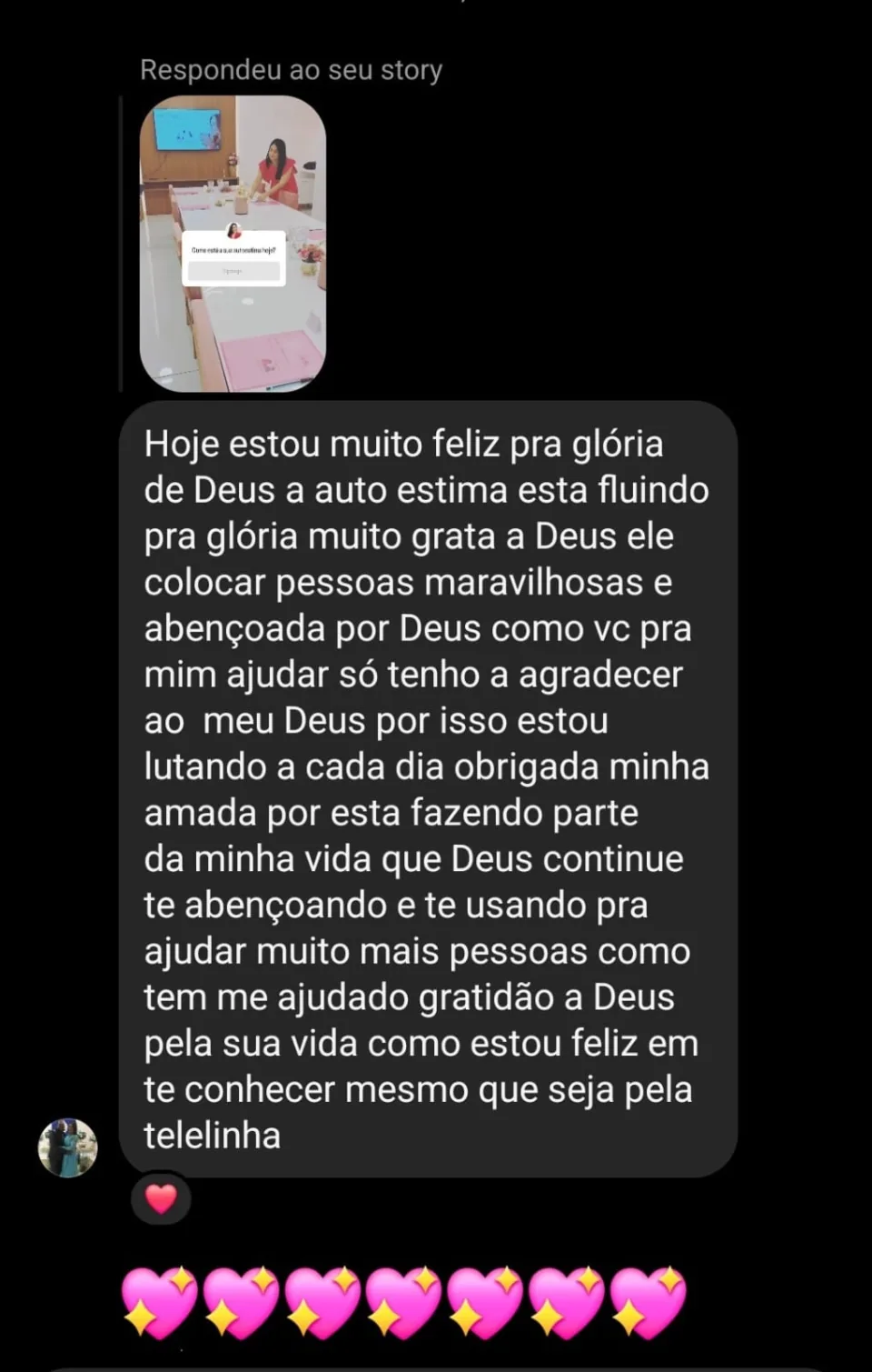 Depoimento de Aluna do Grupo Terapêutico